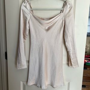 NEW WITH TAGS princess polly champagne mini dress size 0